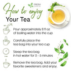 FreshDrinkUS, Premium 120 Lemon Balm Leaf Tea Bags, 100% Natural & Pure from Lemon Balm Leaves. Loose Leaf Lemon Balm Herbal Tea. Lemon Balm Leaf Tea. No Sugar, No Caffeine, No Gluten, Vegan. Lemon Balm Tea