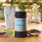 Tea Forte Serenity Premium Organic Loose Leaf Caffeine-Free Herbal Tea Blend Canister, Makes 35-50 Cups