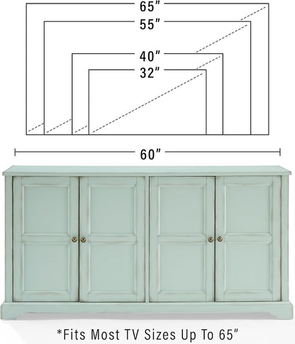 Crosley Furniture Holbrook Traditional Sideboard Buffet Cabinet, Kitchen Storage - Image 3