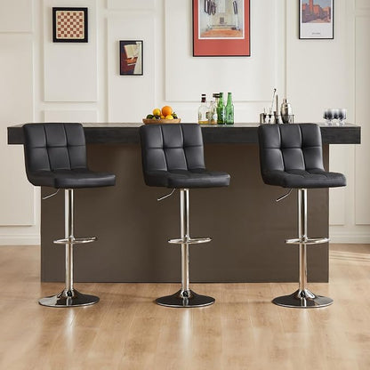 DUMOS Bar Stools Set of 2, 24 inch Counter Height Bar Stools, Upholstered - Image 6