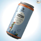 Raposa Nitro Cold Brew Ready to Drink Coffee 250ml - 8.45oz - Made with Oat Milk - Dairy Free - Vegan Cold Brew Ready to Drink, No Artificials - 150mg Caffeine (Caramel Latte (12 Pack))