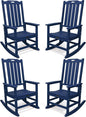 THOEOE Oversized Rocking Chair Set of 4, Outdoor Rocking Chair by THOEOE