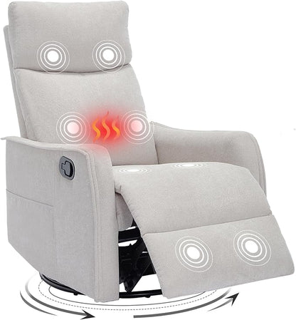 Trustyue Swivel Rocker Recliner Chair, 360° Swivel Recliner by Trustyue