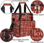 red love romance Coffee Maker Carring Bag Travel Carrying Storage Tote Bag Compatible with Keurig K-Mini or K-Mini Plus Portable Single Serve Coffee Brewer Case with Pockets for K-cup Pods