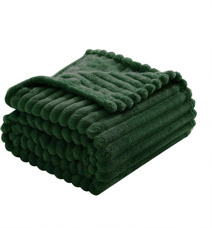 Green Fleece Throw Blanket 108”×90” - Image 5