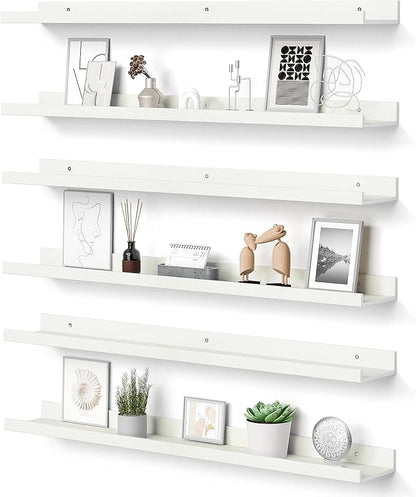 upsimples Floating Shelves for Wall, 35.5 Inch Shelves for Decor Storage Set of by upsimples