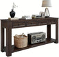 LKTART 63" Solid Wood Console Table Sofa Table by LKTART