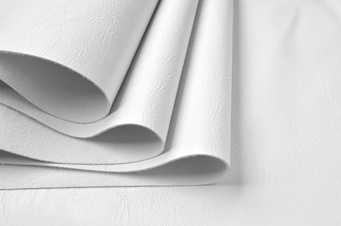 Wento Thick 2 Yard Faux Leather Fabric Soft Skin Grain PU Leather Fabric by Wento