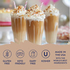 Jordan's Skinny Syrups Sugar Free Coffee Syrup, Caramel Pecan Flavor Drink Mix, Zero Calorie Flavoring for Chai Latte, Protein Shake, Food & More, Gluten Free, Keto Friendly, 25.4 Fl Oz, 1 Pack