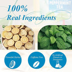 WT WEETEE Licorice Mint Tea Bags 100 Counts, Made 100% Natural & Pure Peppermint & Licorice Root, Naturally Caffeine-free, Sweet & Refreshing
