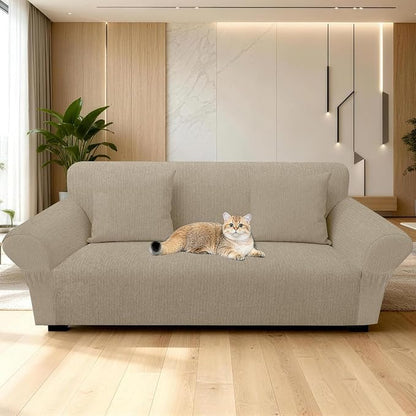 Loveseat Slipcover with 2 Pillow Cover - Image 7
