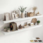 12 inch Deep Floating Shelves for Wall, 72 inch Wide Engineered Wood Wall by Venusmiles