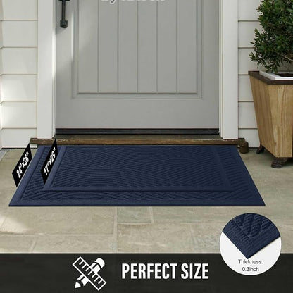 Sturdy Front Door Mat, Absorbent Muddy Dirt Resist Welcome Door Mats Outdoor - Image 6