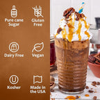 Syruvia Butter Pecan Syrup For Coffee 25.4 Oz. - Kosher & Gluten Free, No Coloring, Perfect for Drinks, Soda, Shakes, Desserts, and More.