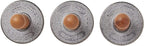 Nordic Ware 01233 Holiday Cast Cookie Stamps, 3-inch rounds, Silver