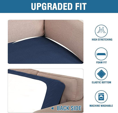 H.VERSAILTEX Super Stretch Individual Seat Cushion Covers Sofa Covers Couch - Image 6