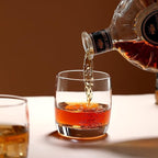 Whiskey Glasses Set of 6, Premium Crystal Bourbon Glass, 10.5 oz Drinking Glasses for Scotch, Cocktail, Whisky and Juice, Transparent Rocks Glasses, Dishwasher Safe Glassware, Gifts for Fathers