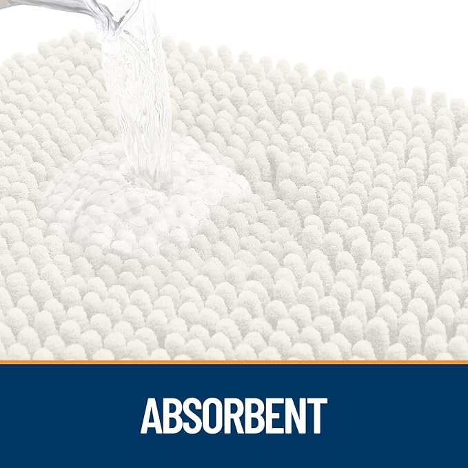 OLANLY Dog Door Mat for Muddy Paws 59x32, Super Absorbent Chenille Mud Mat | - Image 3