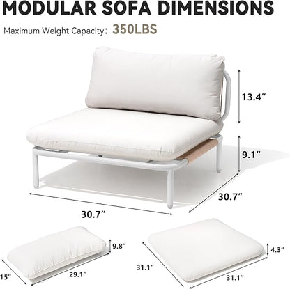 Crestlive Products Outdoor Oversized Loveseat Set, Patio Conversation Sets - Image 7