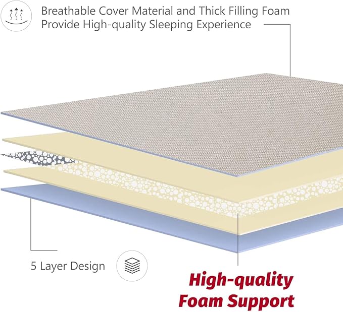 MAXYOYO Japanese Floor Futon Queen Size, Thicken Tatami Mat Sleeping Pad - Image 6