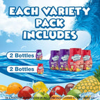 Hawaiian Punch, Variety Pack, Liquid Water Enhancer – New, Better Taste! (4 Bottles, Makes 96 Flavored Water Drinks) – Sugar Free, Zero Calorie