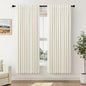 Cream Linen Blackout Curtains by Size 70 Inches Wide x 63 Inch Length Extra by Pitalk