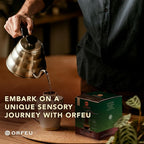 ORFEU - Special Coffee Intense - Drip Sachet - 100% Arabica Coffee, Dark Roast, Aroma of Toasted Caramel & Fruit Jam, Low Acidity, Made In Brazil, Velvety Body - 10 Units, 100g