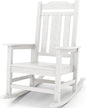 SERWALL Oversized Rocking Chair Outdoor, HDPE Outdoor Rocking Chair by SERWALL