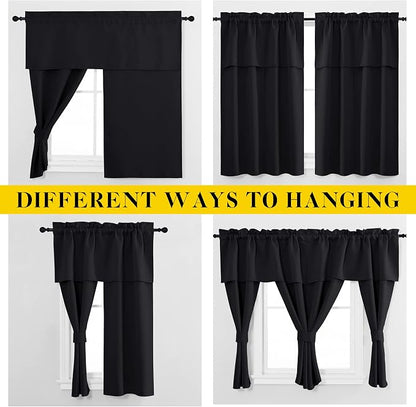 NICETOWN Black Blackout Curtains - Image 2