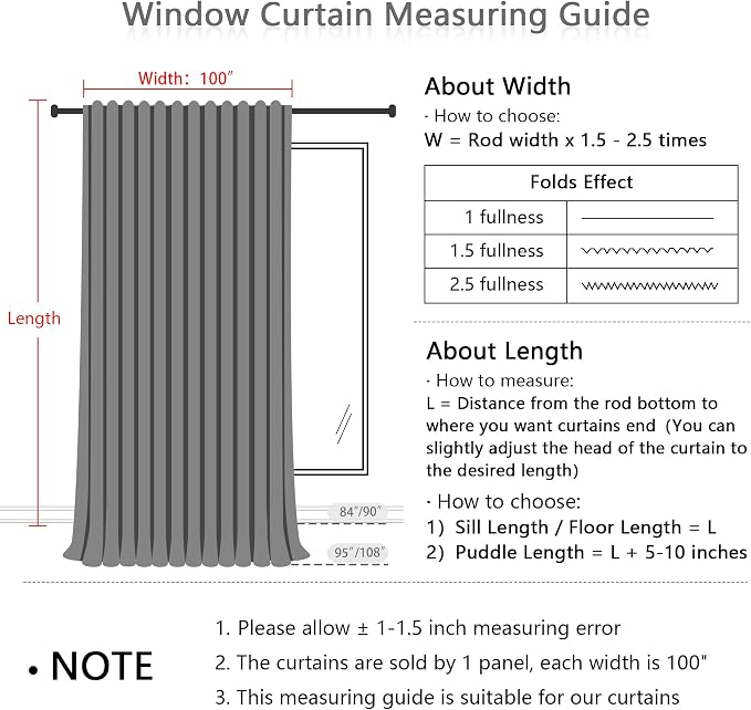 MYSKY HOME Patio White Curtains - Image 6