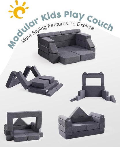 ROBUD Kids Couch, DIY-Style & Washable Toddler Sofa - Image 7