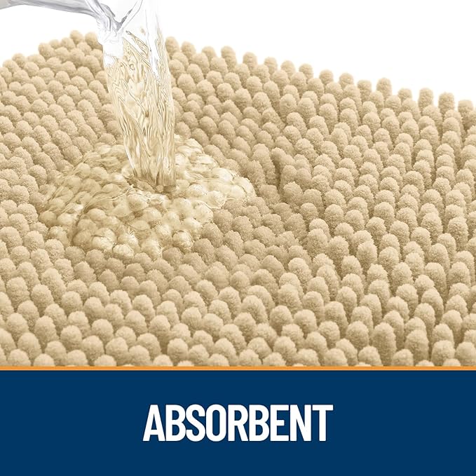 OLANLY Dog Door Mat for Muddy Paws 35x24, Super Absorbent Chenille Mud Mat | - Image 3