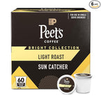 Peet's Coffee, Light Roast Single Serve Coffee Pods - Sun Catcher 60 Count (6 Boxes of 10 Pods)