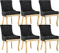 Upholstered Dining Chairs Set of 6, Modern Fabric Side Chairs by MZDOO