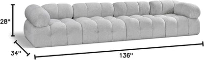 Meridian Furniture 611Grey-S136A Ames Collection Modern | Contemporary Modular - Image 3