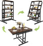 Convertible Dining Table, 2 in 1 Bookshelf to Kitchen Table, Space Saving by RELAHOGAR