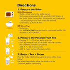 J WAY Instant Passionfruit Pineapple Green Tea Kit with Authentic Fruity Colorful Tapioca Boba, Ready in Under One Minute, Paper Straws Included - 3 Servings