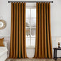 MIULEE Velvet Curtains 50W x 90L 2 Panels Golden Brown Blackout Curtains | by MIULEE