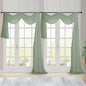 Chyhomenyc Extra Long Sage Green Sheer Curtains 144 inch 2 Panels, Translucent by Chyhomenyc