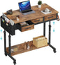 WINAZ Rolling Standing Desk Adjustable Height by Unknown