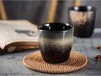 Ceramic Tea Cup, Kung Fu Tea set, Coffee Cup, Yerba Mate Set 4-piece companion cup set (4 colors)