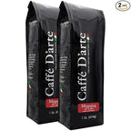 Caffe D'arte Meaning of Life Whole Bean Coffee – Medium Dark Roast, Rich & Well-Balanced Flavor with Great Aroma, Crafted for Drip Brewing, Fresh Roasted in Seattle, 1 Pound (Pack of 2)