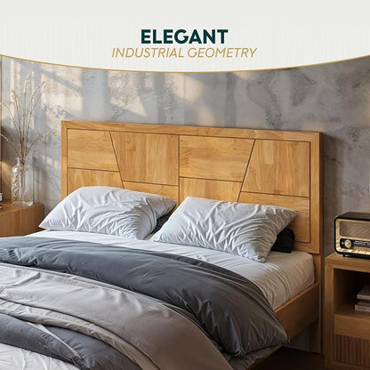 Bme Trapeze Queen Bed Frame – Modern Solid Wood Bed - Image 4
