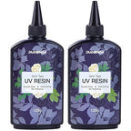 UV Resin 250g, DUDONGA Fast Curing Upgraded Crystal Clear Epoxy Resin Hard Type for Jewelry Making, Craft, DIY