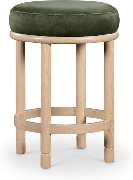 Meridian Furniture 976Green-C Monette Collection Art Deco Counter Stool by MeridianFurniture