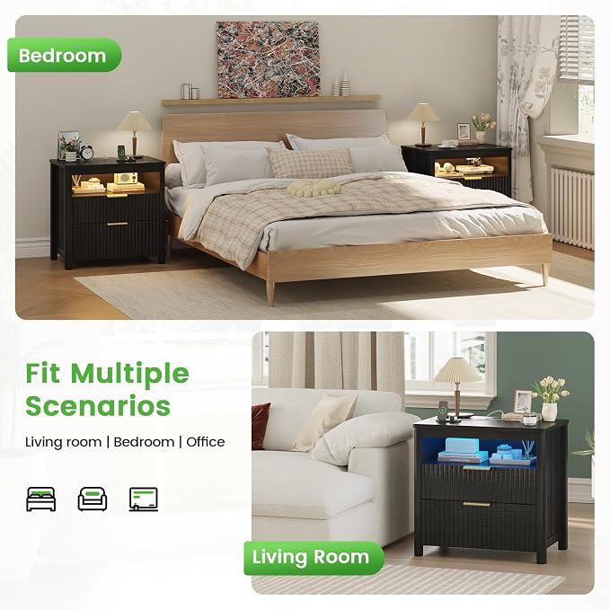 WOOVIVS End Table with Gun Drawer - Image 8