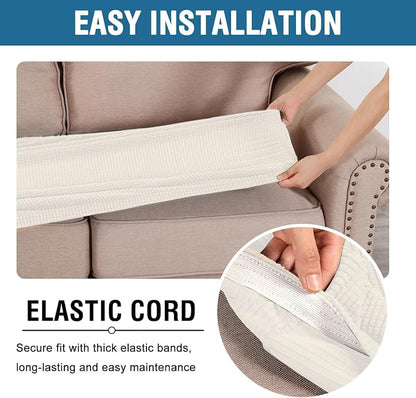 H.VERSAILTEX Super Stretch Individual Seat Cushion Covers Sofa Covers Couch - Image 5