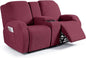 Ruaozz Loveseat Recliner Covers by RuaozzFurnitureCovers