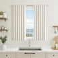 100% Blackout Linen Short Curtains by Guken