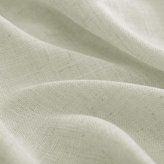 Joydeco Linen Curtains 84 Inch Length 2 Panel Sets, Light Filtering Curtains - Image 3
